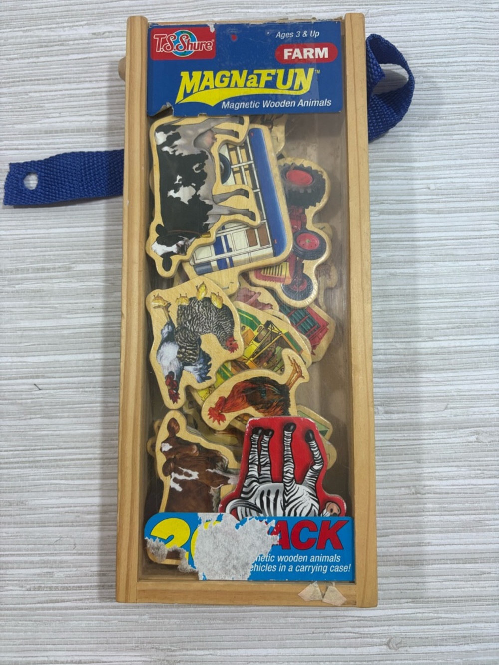 MagnaFun Farm Magnetic Wooden Animal Set Toys